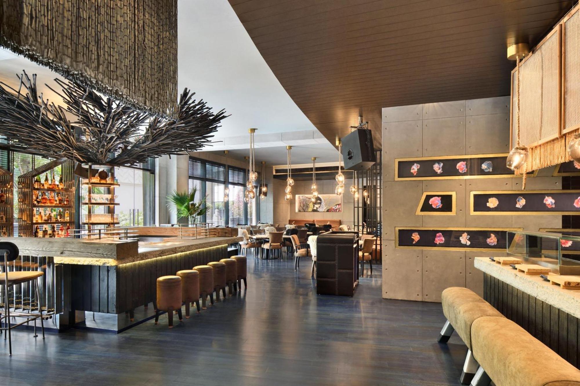 Jw Marriott Hotel New Delhi Aerocity Eksteriør billede The interior of the restaurant